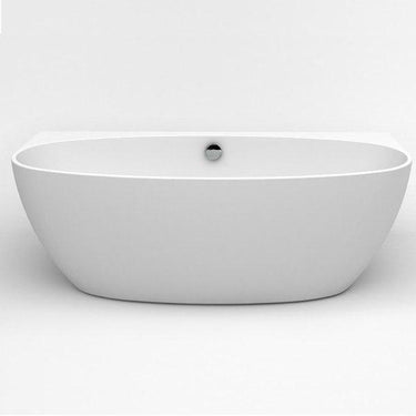 Eviva Jasmine 60 Inch Free-Standing White Acrylic Bathtub Bathtub Eviva
